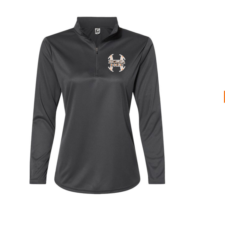 WOMENS FIT 1/4 ZIP DRIFIT JERSEY PRINT TSHIRT