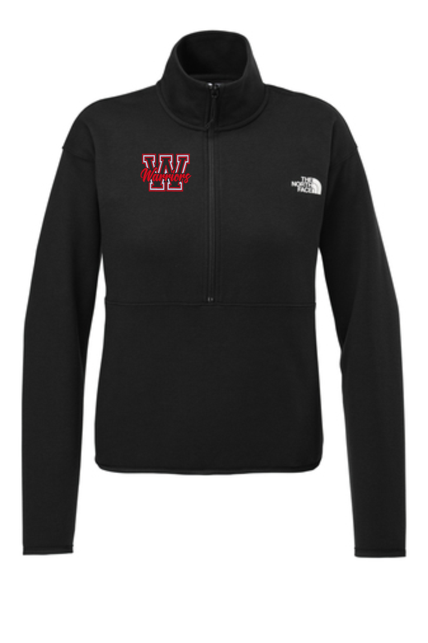 WOMENS THE NORTH FACE QUARTER ZIP WARRIORS EMBROIDERED LOGO