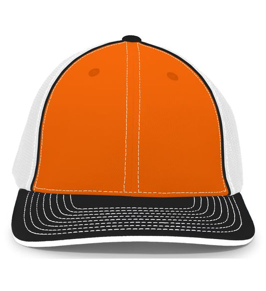 PACIFIC FLEXFIT ORANGE FRONT BLACK BILL