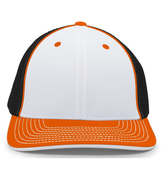 PACIFIC FLEXFIT WHITE FRONT ORANGE BILL